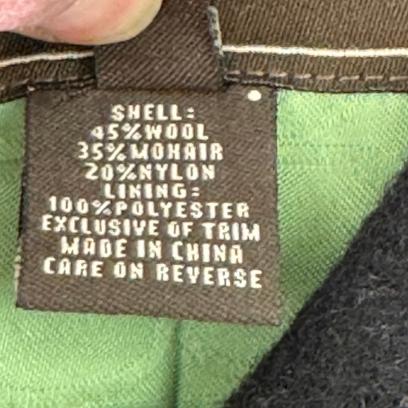 Coach women’s WoolMohair Blend Long Black Belted Pea Coat - Picture 5 of 13